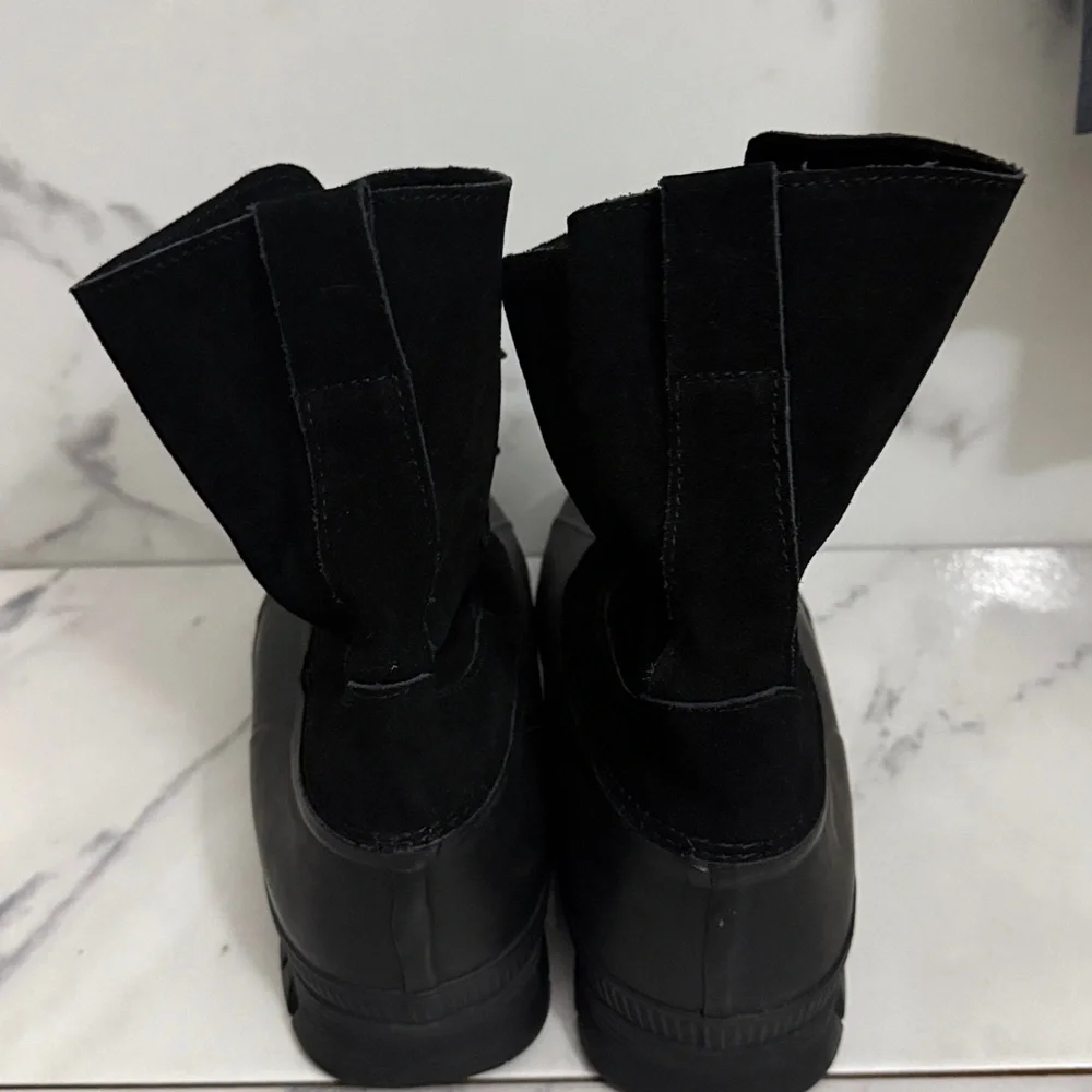 Men's Lands End Expedition Suede Winter Snow Rain Boots, Size 11